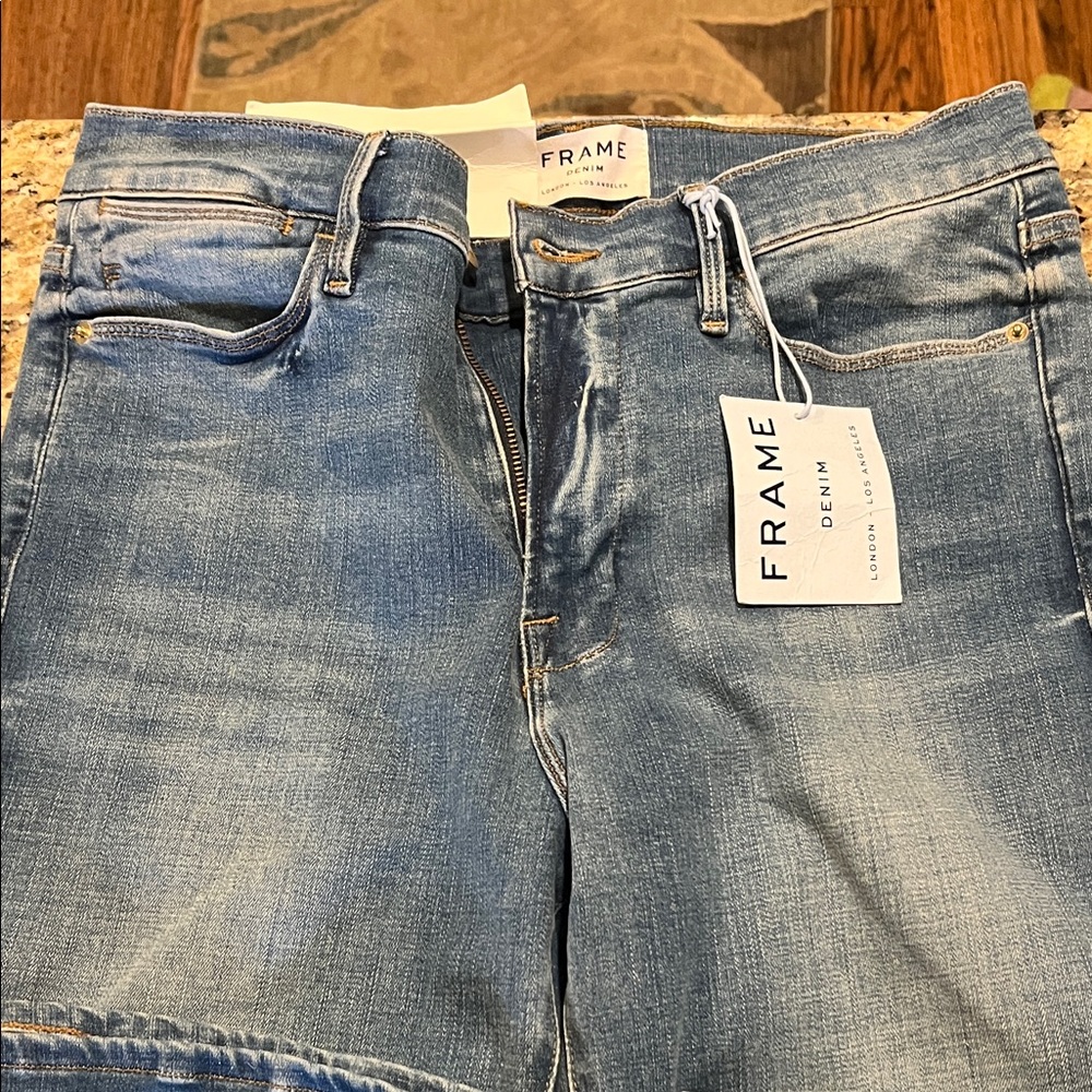 Frame Denim Women's Blue Le High Flare Jeans